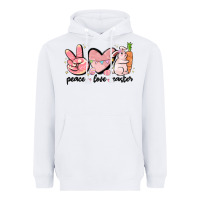 White peace love easter Heavyweight Hoodie - MaliasSmallBusiness
