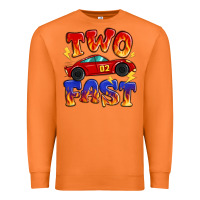 Carrot two fast boys birthday racing car Premium Sweatshirt - MaliasSmallBusiness