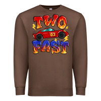 Chestnut two fast boys birthday racing car Premium Sweatshirt - MaliasSmallBusiness