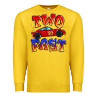 Lemon two fast boys birthday racing car Premium Sweatshirt - MaliasSmallBusiness