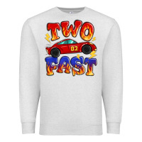 Two Fast Boys Birthday Racing Car Premium Sweatshirt | Teevron