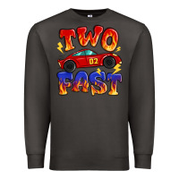 Smoke two fast boys birthday racing car Premium Sweatshirt - MaliasSmallBusiness