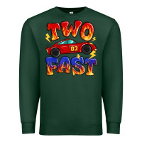 Sports Green two fast boys birthday racing car Premium Sweatshirt - MaliasSmallBusiness