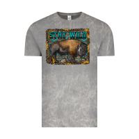 Cloud Rock stay wild aztec bison Vintage Tee - RanaPortraitStore