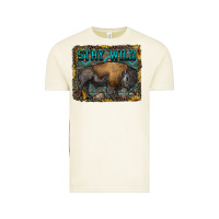Vintage Arctic stay wild aztec bison Vintage Tee - RanaPortraitStore
