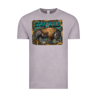 Vintage Zinc stay wild aztec bison Vintage Tee - RanaPortraitStore