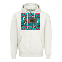 Oatmeal Heather armed forces day love my soldier Zipper Hoodie - Artiststas