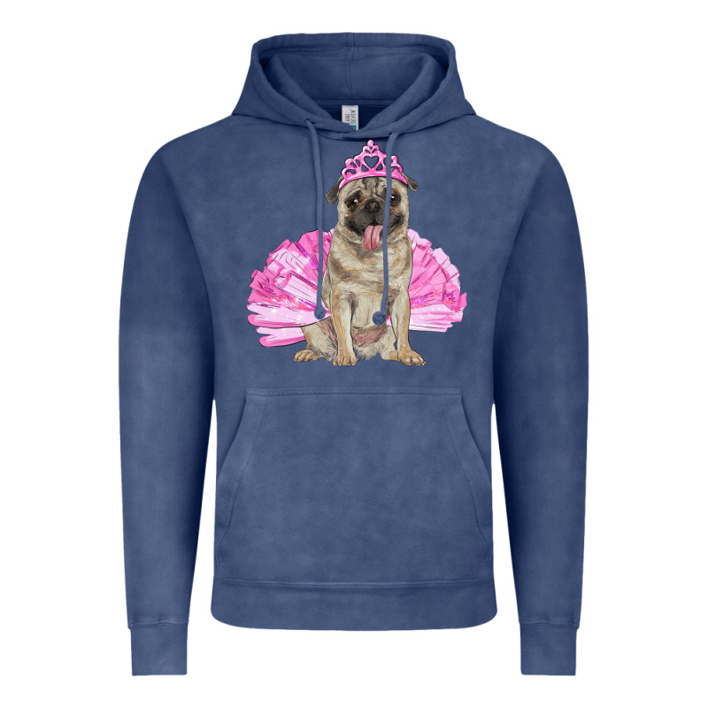 Balerina Pug With Tutu Vintage Hoodie by RanaPortraitStore | Teevron