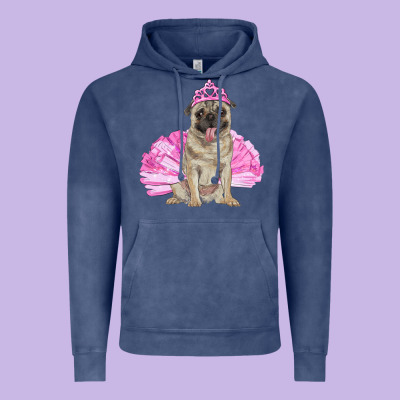 Vintage Hoodie Balerina pug with tutu