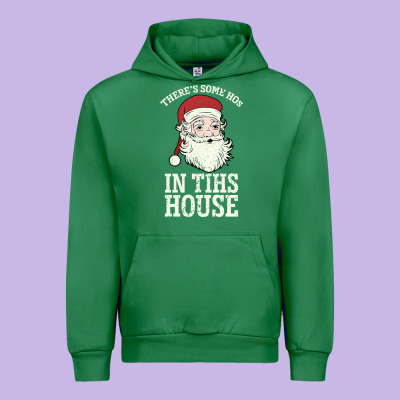 There's Some Ho Ho Ho's In This House Santa Claus Urban Hoodie Designed By Bettercallsaul