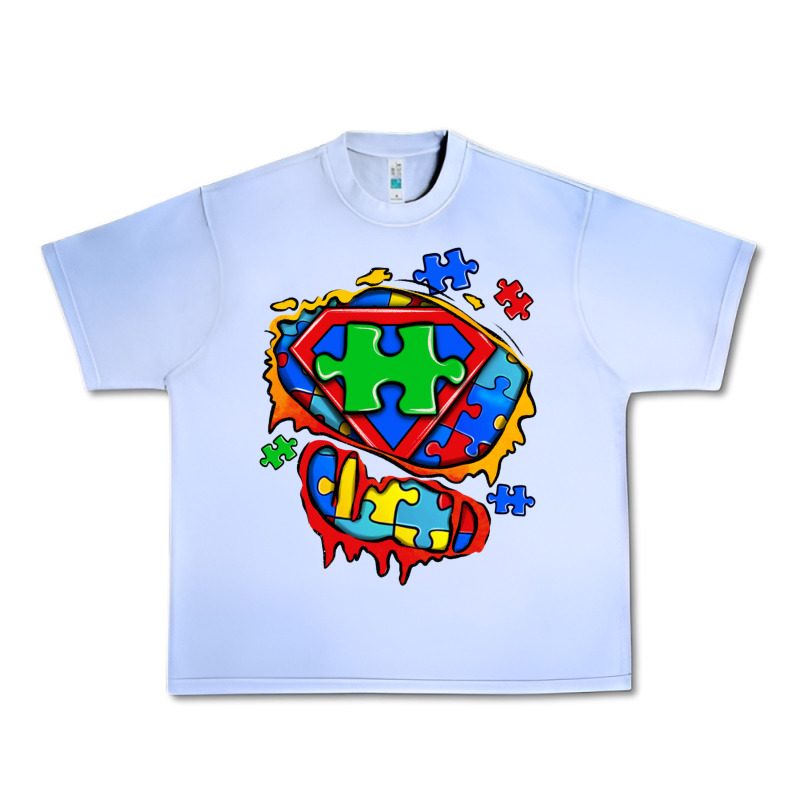 Autism Superhero Ripped Tshirt Urban Heavy Tee by Zillion Design Studio | Teevron