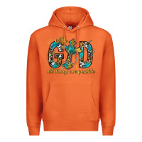 Carrot With God All Things Are Possible With Cross Premium Hoodie - BundleAndBundleShop