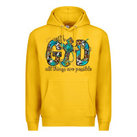 Lemon With God All Things Are Possible With Cross Premium Hoodie - BundleAndBundleShop