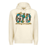 Sandshell With God All Things Are Possible With Cross Premium Hoodie - BundleAndBundleShop