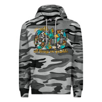 Slate Camo With God All Things Are Possible With Cross Premium Hoodie - BundleAndBundleShop