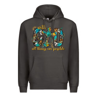 Smoke With God All Things Are Possible With Cross Premium Hoodie - BundleAndBundleShop