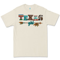 Bone texas girl serape turquoise leopard cowhide arrow Premium Tee - Artiststas