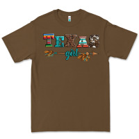 Cacao texas girl serape turquoise leopard cowhide arrow Premium Tee - Artiststas