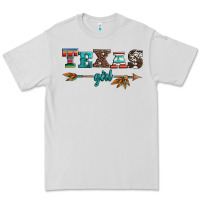Dove Grey texas girl serape turquoise leopard cowhide arrow Premium Tee - Artiststas