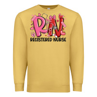 Antique Gold rn registered nurse valentines day Premium Sweatshirt - MaliasSmallBusiness