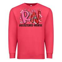 Cardinal rn registered nurse valentines day Premium Sweatshirt - MaliasSmallBusiness