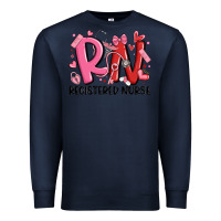 Navy rn registered nurse valentines day Premium Sweatshirt - MaliasSmallBusiness