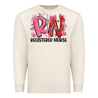 Sandshell rn registered nurse valentines day Premium Sweatshirt - MaliasSmallBusiness