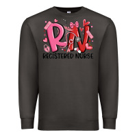 Smoke rn registered nurse valentines day Premium Sweatshirt - MaliasSmallBusiness