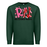 Sports Green rn registered nurse valentines day Premium Sweatshirt - MaliasSmallBusiness