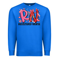 True Royal rn registered nurse valentines day Premium Sweatshirt - MaliasSmallBusiness