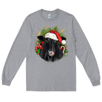 Heather Grey christmas black angus Long Sleeve Tee - JahusDesignShop