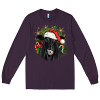 Plum christmas black angus Long Sleeve Tee - JahusDesignShop