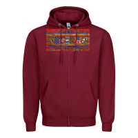 Burgundy armed forces day veteran Zipper Hoodie - Artiststas