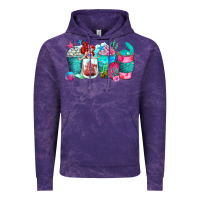 Cloud Purple mermaid coffee cups Vintage Hoodie - Zillion Design Studio