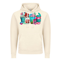 Vintage Artic mermaid coffee cups Vintage Hoodie - Zillion Design Studio