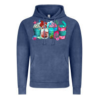 Vintage Denim mermaid coffee cups Vintage Hoodie - Zillion Design Studio