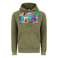 Vintage Olive mermaid coffee cups Vintage Hoodie - Zillion Design Studio