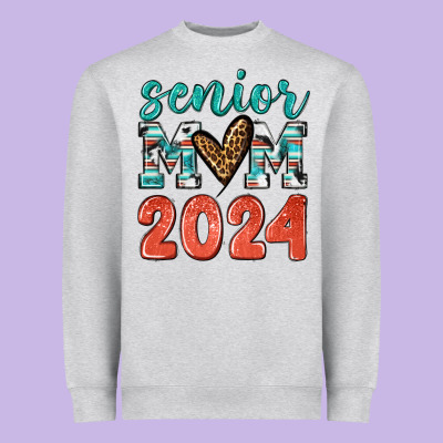 Senior Mom 2024 Tbw Heavyweight Sweatshirt Designed By Texasbilliewilder