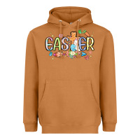 Meerkat easter cross with bunny Heavyweight Hoodie - MaliasSmallBusiness