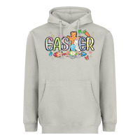 Moon Dust easter cross with bunny Heavyweight Hoodie - MaliasSmallBusiness