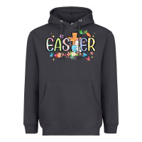 Smoke easter cross with bunny Heavyweight Hoodie - MaliasSmallBusiness