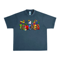Midnight Navy autism teacher Urban Heavy Tee - Zillion Design Studio