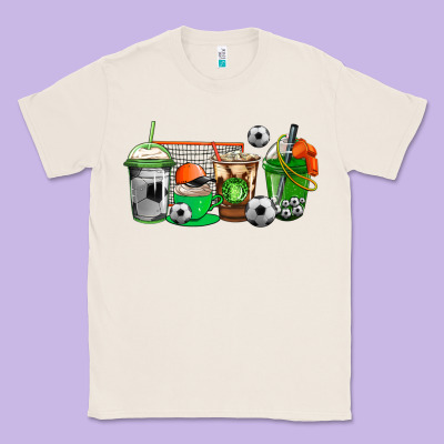 Soccer Coffee Cups Classic Tee Designed By Adodesignshop