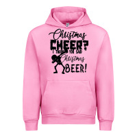 Fuchsia Pink Christmas Cheer I Thought You Said Christmas Beer Urban Hoodie - Bettercallsaul