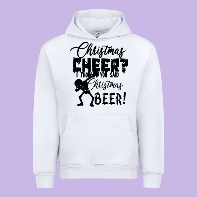 Christmas Cheer I Thought You Said Christmas Beer Urban Hoodie Designed By Bettercallsaul