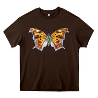 Chocolate Brown Question Mark Butterfly Heavy Core Tee - LillyAllenDesigns