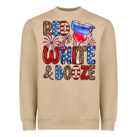 Mushroom red white and booze Heavyweight Sweatshirt - Zillion Design Studio