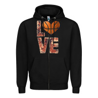 Black basketball love Zipper Hoodie - JahusDesignShop