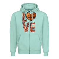 Seafoam basketball love Zipper Hoodie - JahusDesignShop