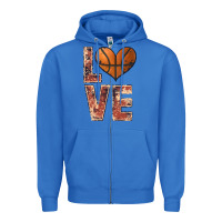 True Royal basketball love Zipper Hoodie - JahusDesignShop